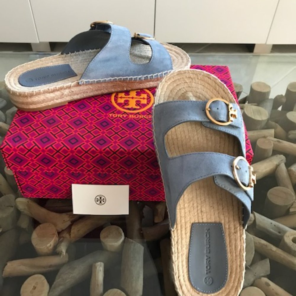 TORY BURCH Blue Calla Selby Espadrille